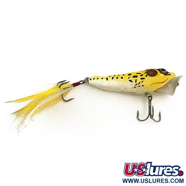 LiveTarget Popper Live Target Frog Oppervlaktekunstaas, Geel, 7g, #6660