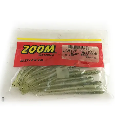 Zoom Meathead softbait (19st), Baby Bass, 10cm, finesse, #6667