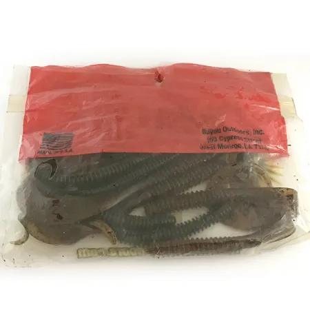 Bayou Outdoors V&M Softbait, Green Pumpkin, 10cm, Geringd, #6669