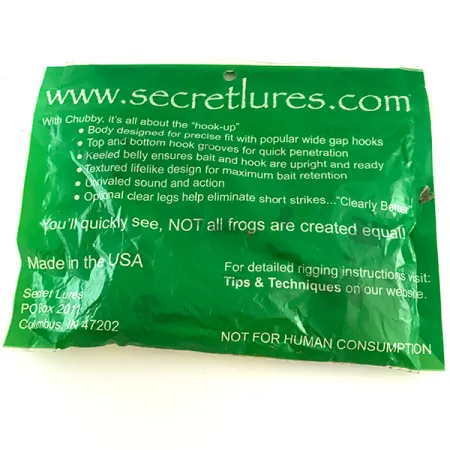 Secret Lures Chubby Frog Kikker, Mean Green, Geluidseffect, #6670