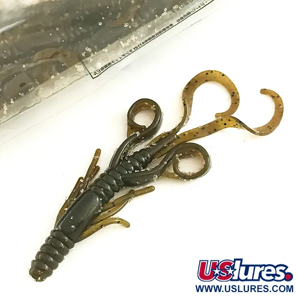 Berkley PowerBait Bungee Hawg softbait, Green Pumpkin, 7cm, #6671