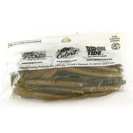 Culprit Original Worm Softbait, Green Pumpkin Red, 14cm, #6682