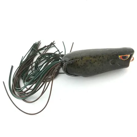 SPRO Dean Rojas Bronzeye Frog Popper, Zwart, 14g, Holle Body, #6710