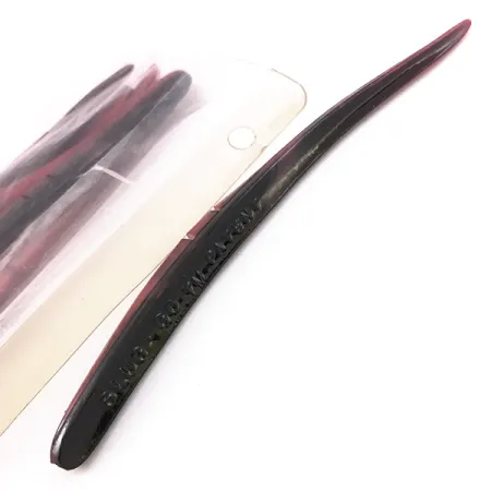 Lunker City Slug-Go Soft Jerk, Red / Black, 15 cm, Offset-Sleuf, #6720