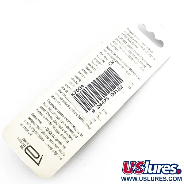 Cotton Cordell CC Spoon Lepel, Zilver, 21g, Verticaalvissen, #6725