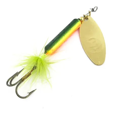 Worden’s Original Rooster Tail UV Spinner, Gold/Fire Tiger, 12g, #6876