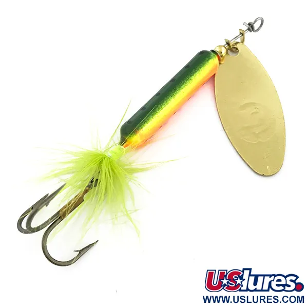 Worden’s Original Rooster Tail UV Spinner, Gold/Fire Tiger, 12g, #6876