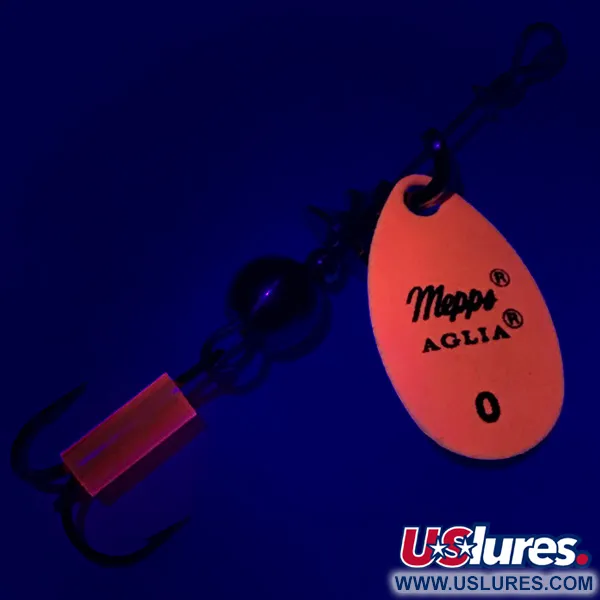 Mepps Aglia 0 UV Spinner, Fluorescerend Oranje, 2.5g, UV, #7198