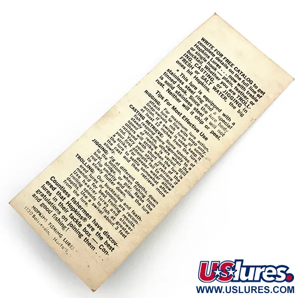 Hopkins s1 - Jig Lure Lepel, Gehamerd nikkel, 11g, Bucktail, #6735