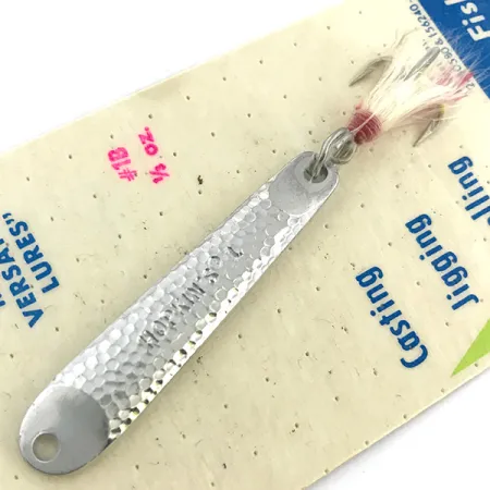 Hopkins s1 - Jig Lure Lepel, Gehamerd nikkel, 11g, Bucktail, #6735