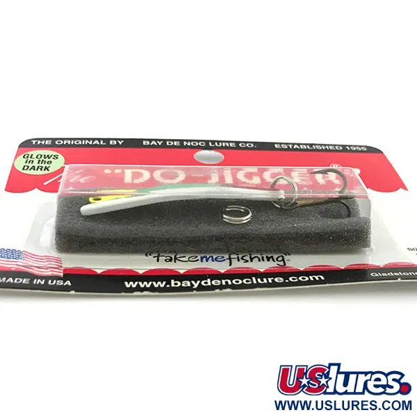 Bay de Noc Do-Jigger 1 Lepel, White/Green Glow, 5g, Lichtgevend, #6736