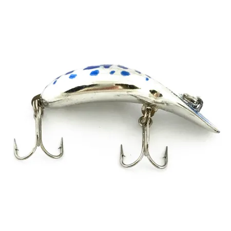 Heddon Tadpolly Clatter Tad Oppervlakkunstaas, Zilver / Blauw, 6g, #6740