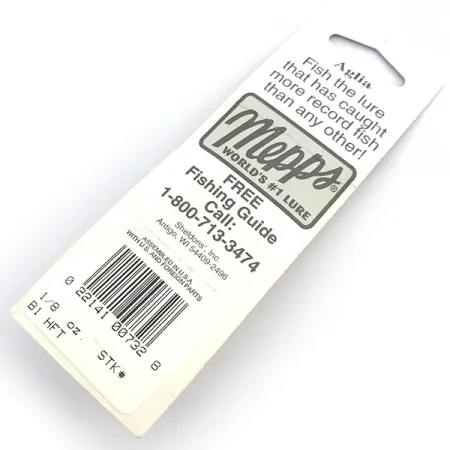 Mepps Aglia 1 Spinner, Fire Tiger, 3.5g, UV-reflecterend, #6745