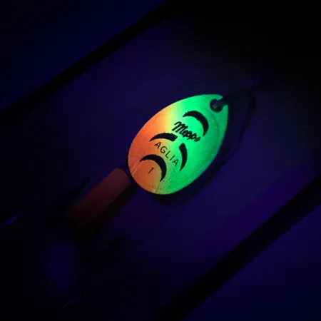 Mepps Aglia 1 Spinner, Fire Tiger, 3.5g, UV-reflecterend, #6745
