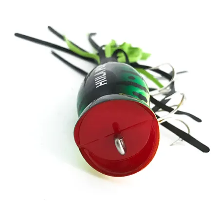 Fred Arbogast Hula Popper Oppervlakaas, Fire Tiger, 10g, #6760