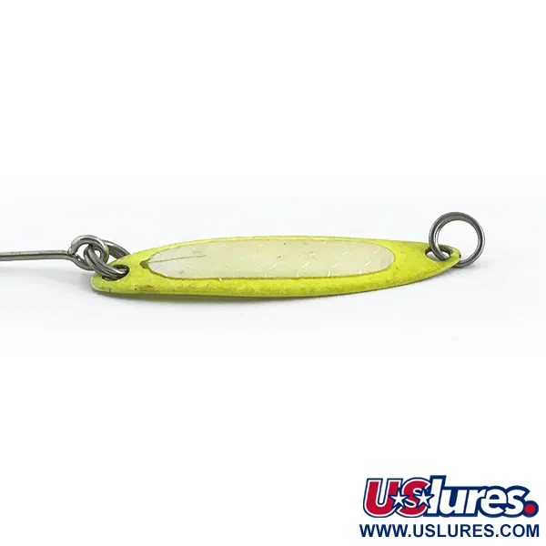 Luhr Jensen Needlefish 1 UV Lepel, Chartreuse, 2g, UV-afwerking, #6764