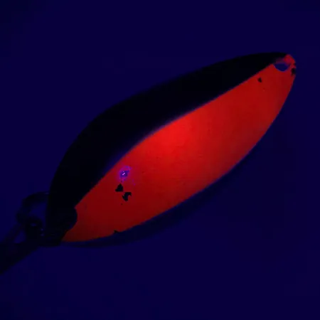 Luhr Jensen Krocodile Stubby UV Lepel, Nikkel / Rood, 14g, UV, #6768