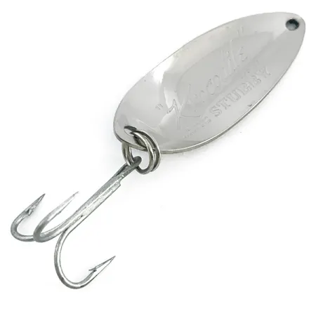 Luhr Jensen Krocodile Stubby Lepel, Nikkel / Blauw, 14g, USA, #6774