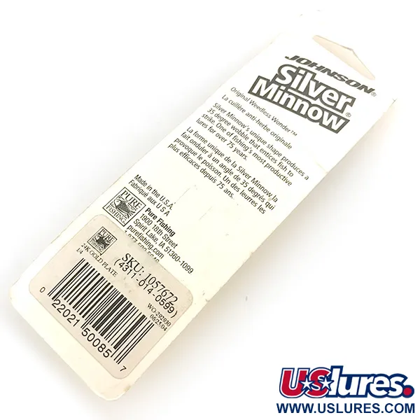 Johnson Silver Minnow Lepel, Goud, 7g, Wierloos, #6798