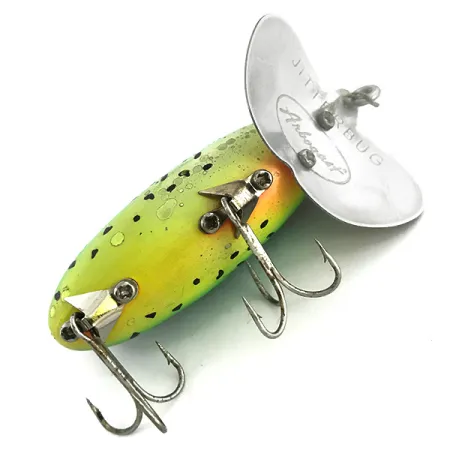 Fred Arbogast Jitterbug Oppervlakte-aas, Fire Tiger, 10g, #6808