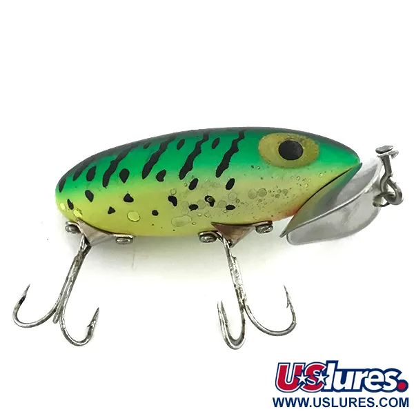 Fred Arbogast Jitterbug Oppervlakte-aas, Fire Tiger, 10g, #6808