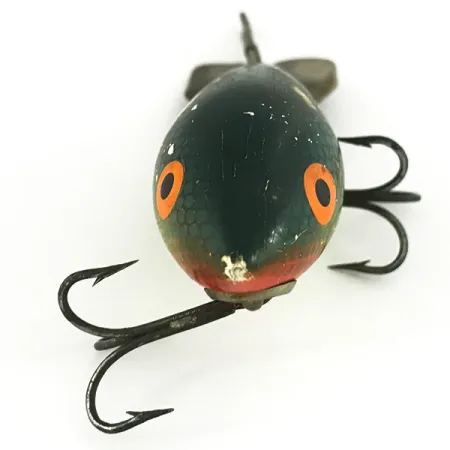 Bomber 400 series Plug, Groen-Geel, 12,5g, Houten Aas, #6809