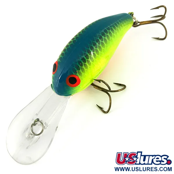 Bandit 300 Diepe Crankbait, Chartreuse Blue Back, 10.5g, #6813