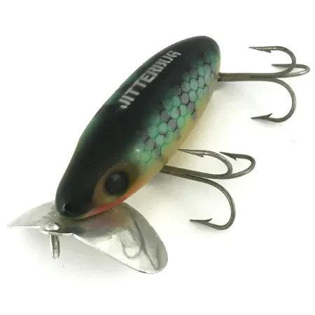 Fred Arbogast Jitterbug Topwater Kunstaas, Baars, 14g, Metalen Lip, #6816