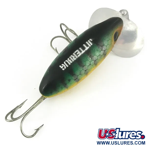Fred Arbogast Jitterbug Topwater Kunstaas, Baars, 14g, Metalen Lip, #6816