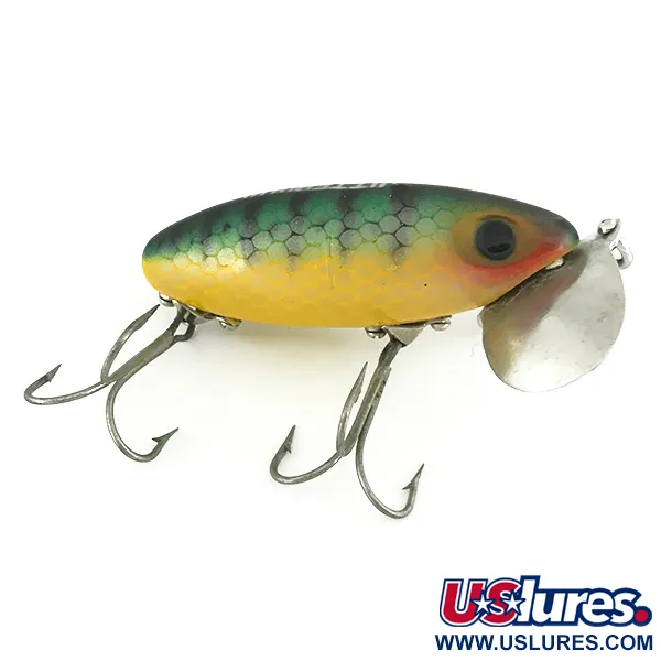 Fred Arbogast Jitterbug Topwater Kunstaas, Baars, 14g, Metalen Lip, #6816