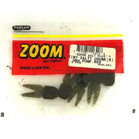 Zoom Tiny Salty Chunk softbaits 5 stuks