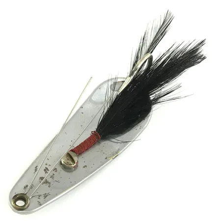 Weezel bait Rex Spoon Lepel, Nikkel / Zwart, 12,5g, Wierloos, #6879