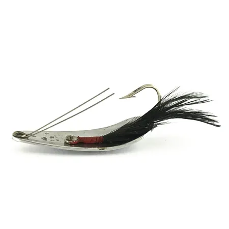 Weezel bait Rex Spoon Lepel, Nikkel / Zwart, 12,5g, Wierloos, #6879