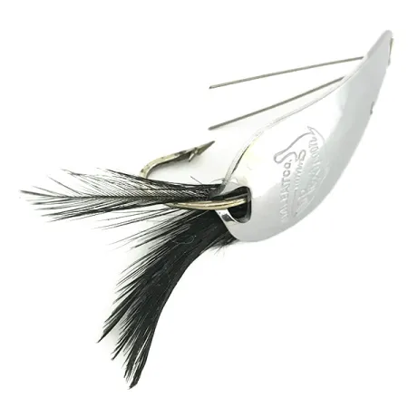 Weezel bait Rex Spoon Lepel, Nikkel / Zwart, 12,5g, Wierloos, #6879
