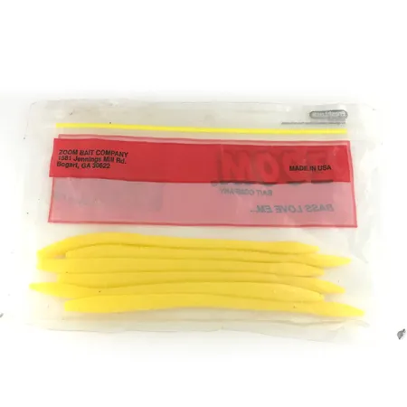 Zoom Finesse Worm softbait, Yellow, 15cm, Finesse, #6890