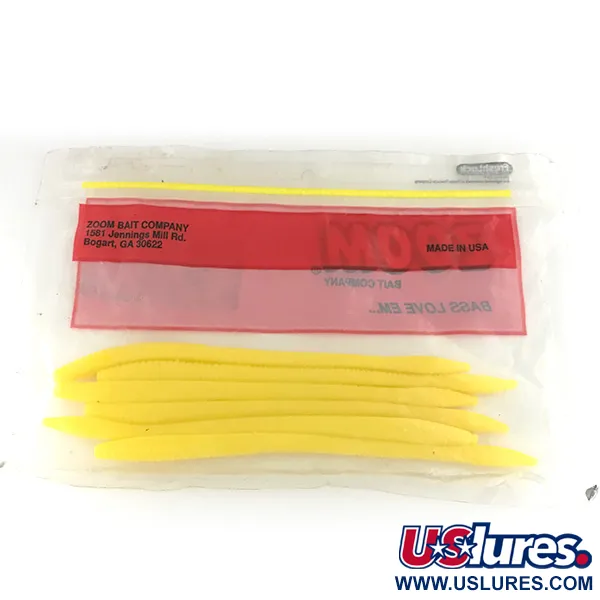 Zoom Finesse Worm softbait, Yellow, 15cm, Finesse, #6890