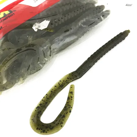 Zoom Super Salt Plus Softbait, Green Pumpkin, 17cm, U-Tale, #6892