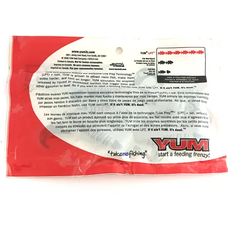 YUM soft bait 8pcs softbait, Green Pumpkin, 10cm, LPT, #6893