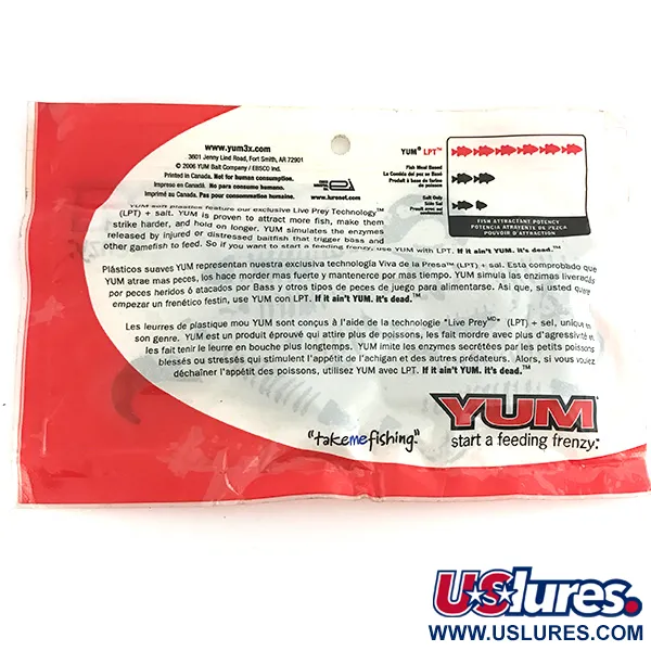 YUM soft bait 8pcs softbait, Green Pumpkin, 10cm, LPT, #6893