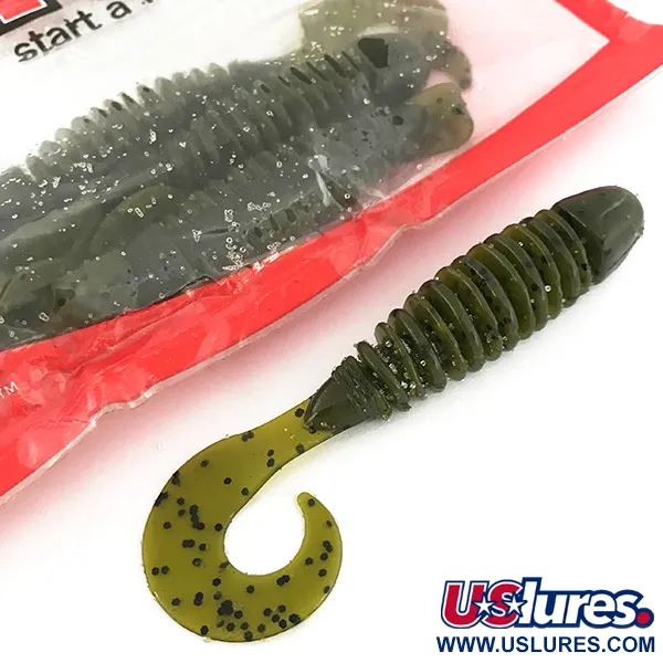 YUM soft bait 8pcs softbait, Green Pumpkin, 10cm, LPT, #6893