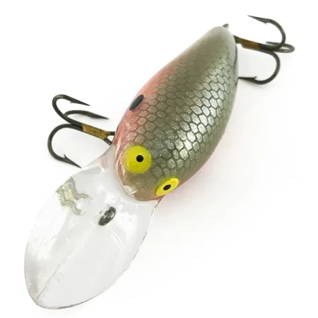 Bomber model 6A Crankbait, Zwarte Parel, 11g, Interne Ratels, #6899