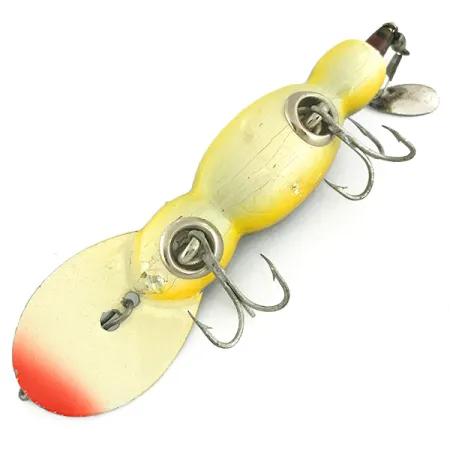 Bomber Water Dog Kunstaas, Geel gevlekt, 9g, Balsa hout, #6901