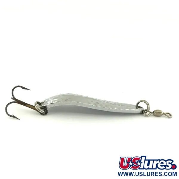 Luhr Jensen Krocodile Die #3 Lepel, Gehamerd nikkel, 14g, #6914