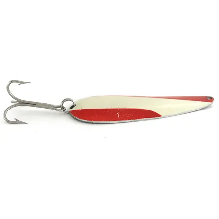 Nebco Aqua Spoon Lepel, Rood / Wit / Nikkel, 21g, Made in USA, #6928