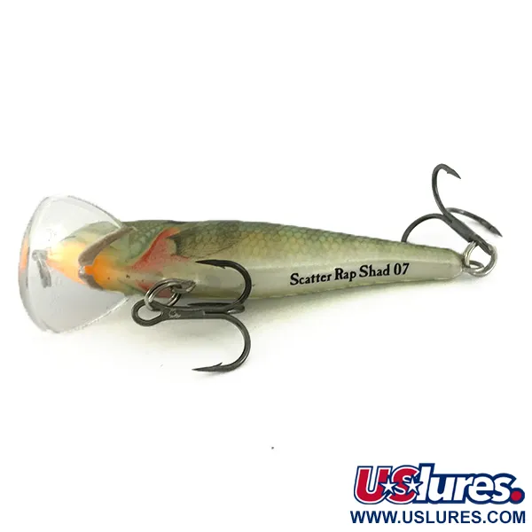 Rapala Scatter Rap Shad SCRS07 Plug, Baars, 7g, Scatter Lip, #6943