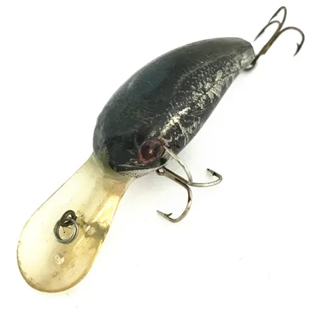 Cotton Cordell Big O Crankbait, Black/Silver/Gold, 10g, Drijvend, #6944