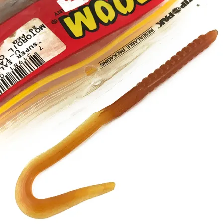 Zoom Super Salt Plus Softbait, Motor Oil Chartreuse, 15cm, UV, #6954