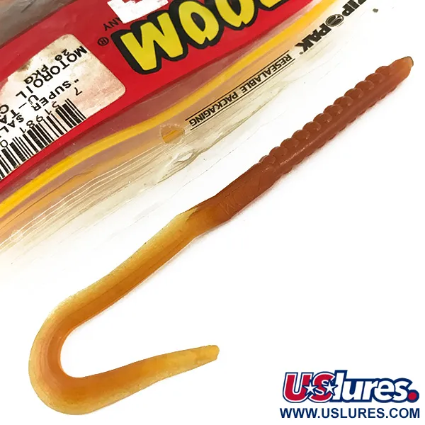 Zoom Super Salt Plus Softbait, Motor Oil Chartreuse, 15cm, UV, #6954