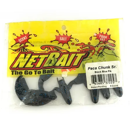NetBait Chunk Sr Softbait, Black Blue, 7,5cm, Jig Trailer, #6956