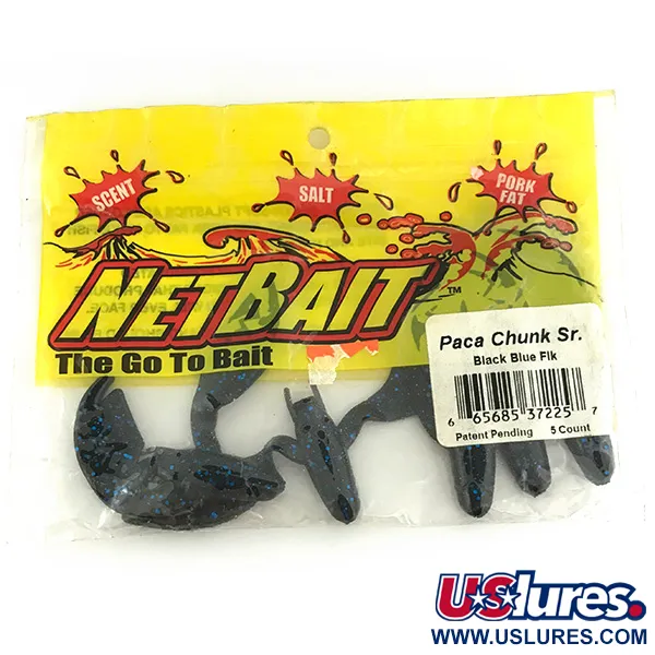NetBait Chunk Sr Softbait, Black Blue, 7,5cm, Jig Trailer, #6956